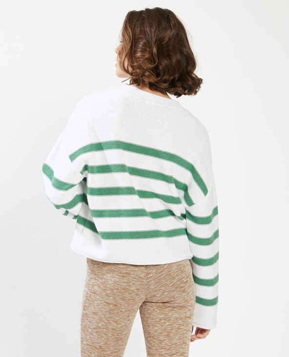 Pull marinière vert olive - Pimkie