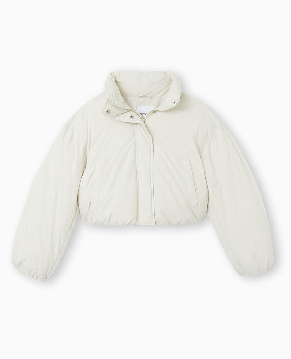Doudoune courte avec col montant beige - Pimkie