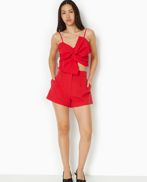 Short city taille haute rouge - Pimkie