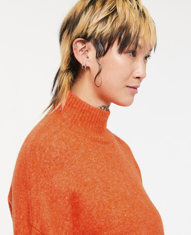 Pull oversize col montant orange - Pimkie