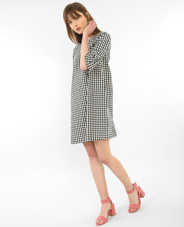 Robe vichy noir - Pimkie