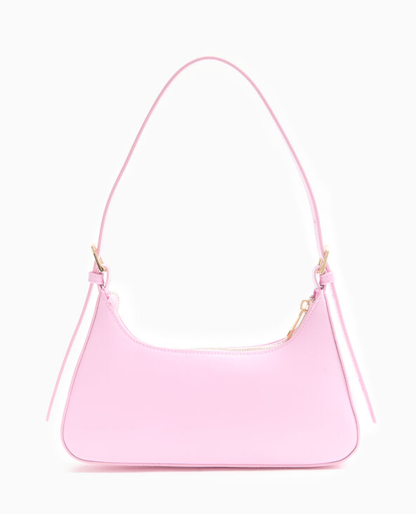 Sac baguette porté épaule Rose poudré - Pimkie