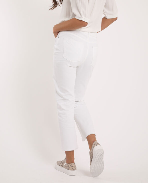 Jean straight high waist écru - Pimkie
