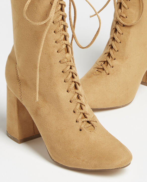 Bottines à talons marron - Pimkie