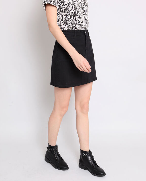 Jupe en jean noir - Pimkie