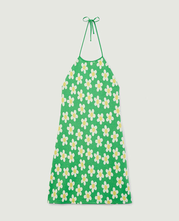 Robe dos nu en maille vert - Pimkie