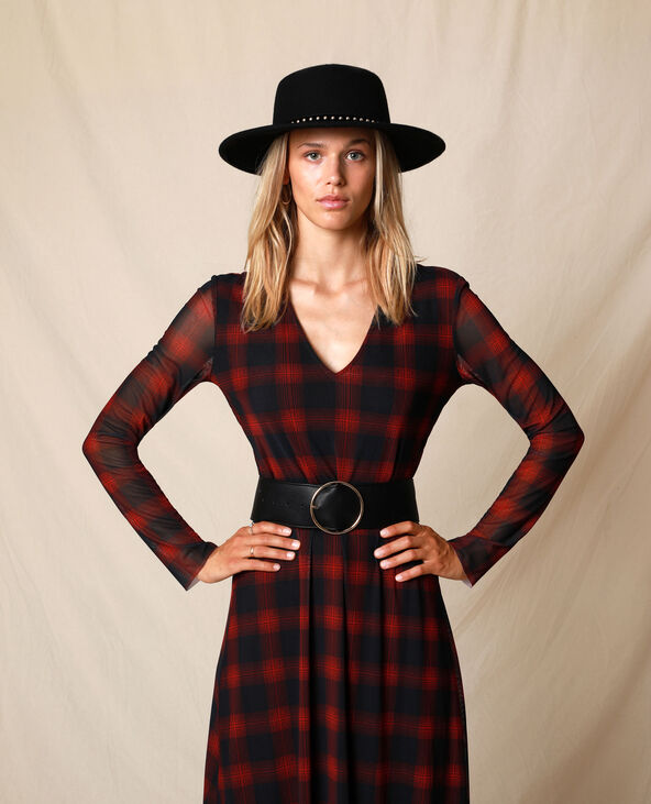 Robe longue a carreaux Pimkie