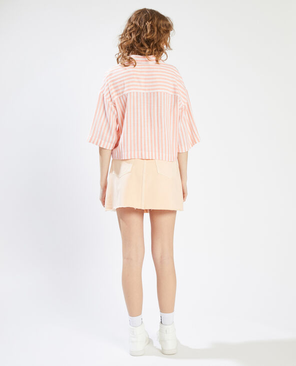 Chemise à rayures orange - Pimkie