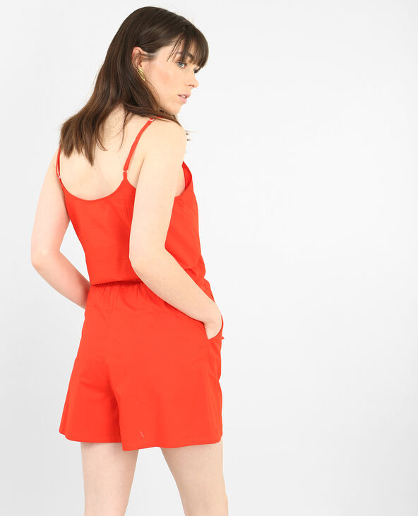 Combi short avec noeud rouge - Pimkie