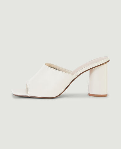 Mules à talon blanc - Pimkie