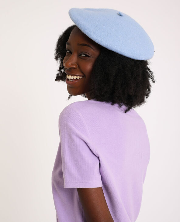 Beret en laine bleu clair - Pimkie