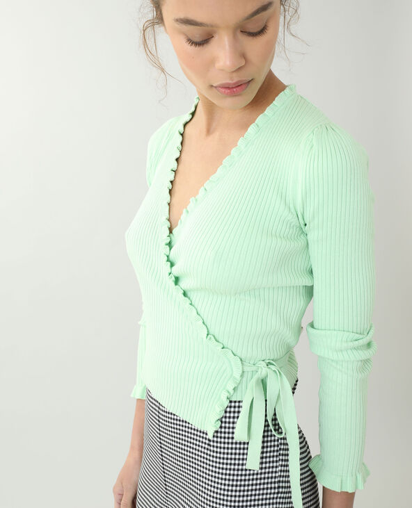 Top cache-coeur vert clair - Pimkie