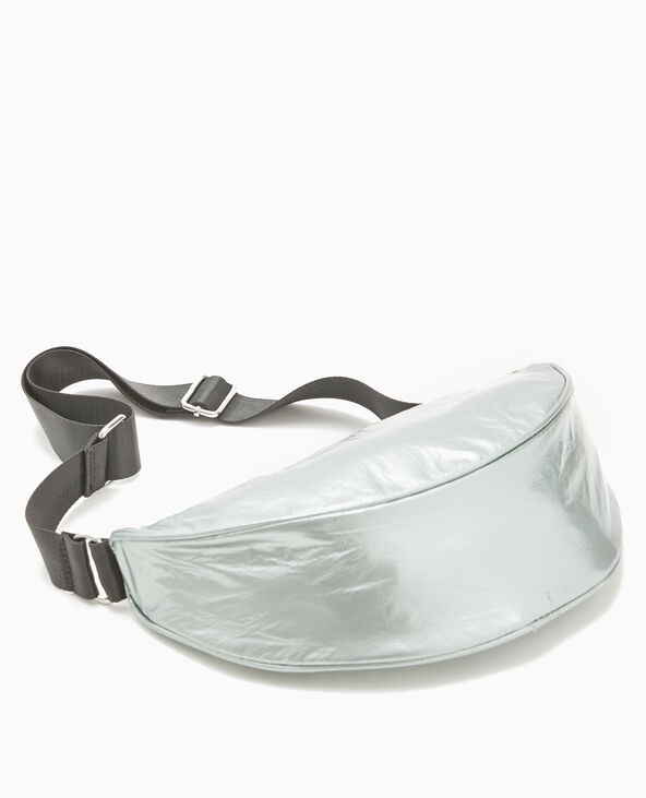 Sac souple en tissu métallisé vert clair - Pimkie