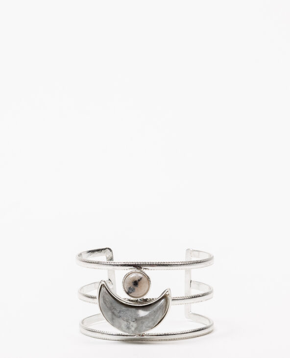 Bracelet manchette argenté - Pimkie
