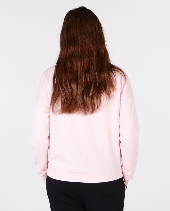 Sweat à message rose clair - Pimkie