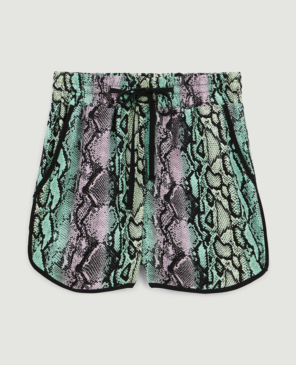 Short en tissu fluide motif serpent gris clair - Pimkie