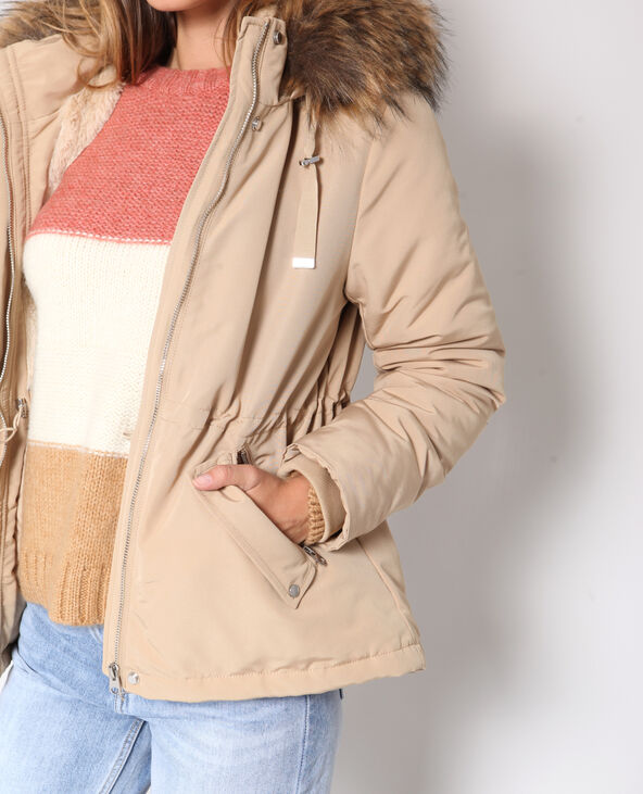 Parka à capuche beige - Pimkie