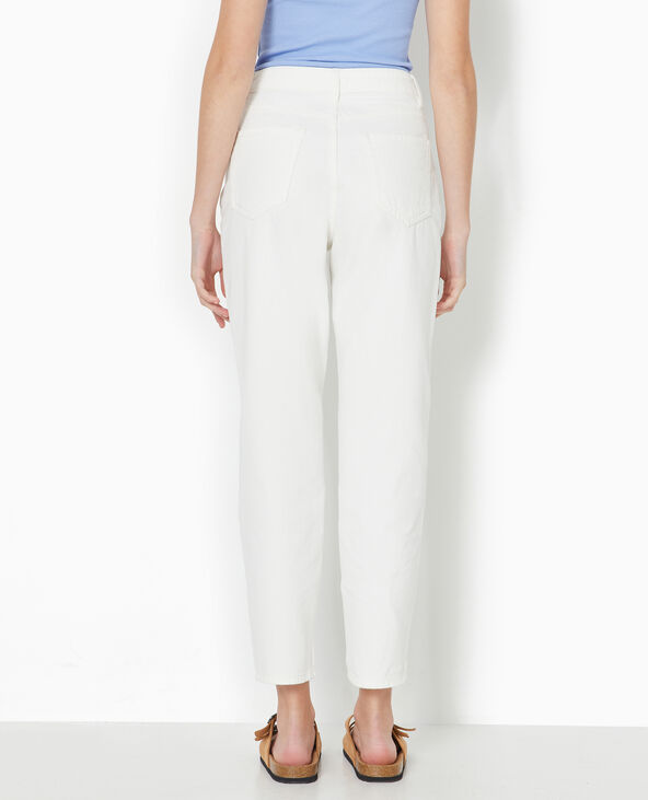 Jean mom taille haute blanc - Pimkie