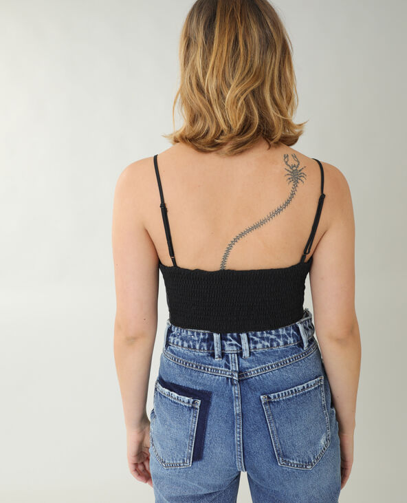 Brassière effet soie noir - Pimkie