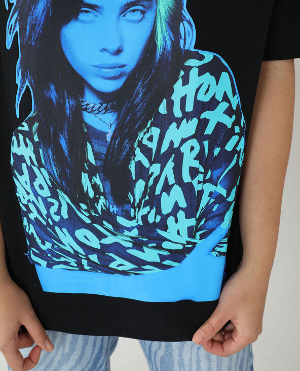 T-shirt ample Billie Eilish noir - Pimkie