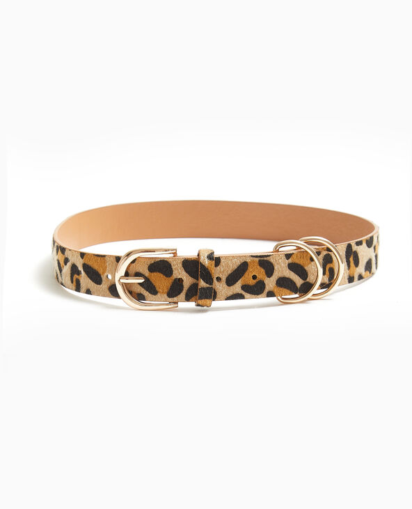 Ceinture façon pelage léopard marron - Pimkie