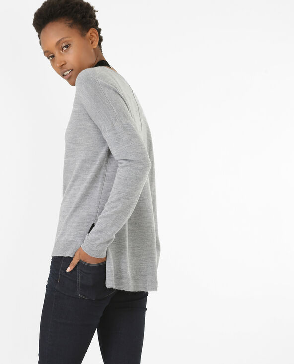 Pull doux gris chiné - Pimkie