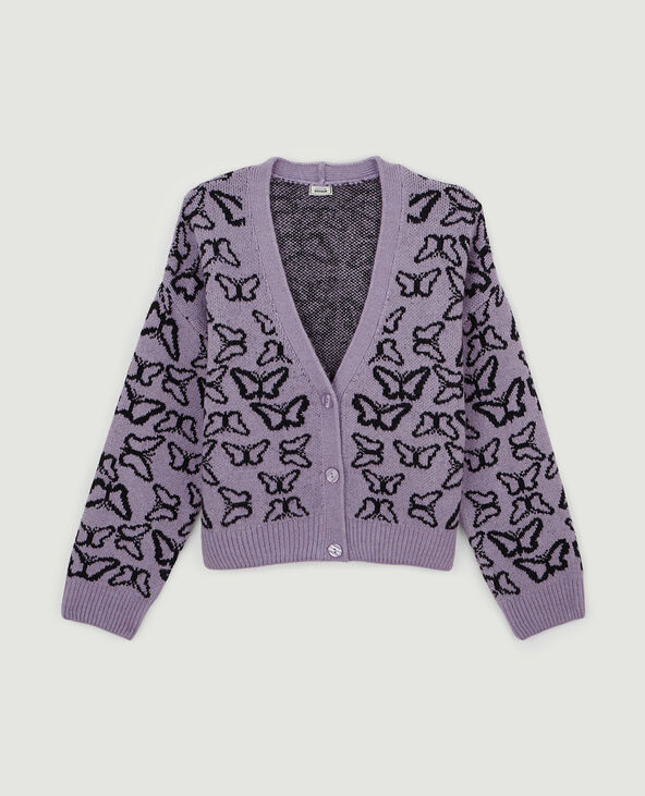 Gilet maille violet - Pimkie