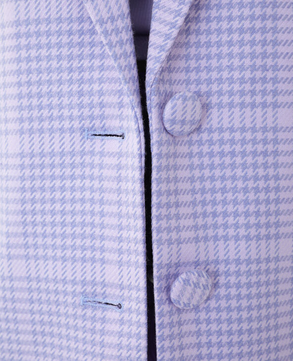 Veste city pied-de-poule violet - Pimkie