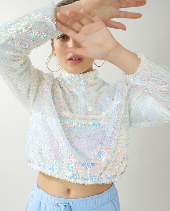 Veste à sequins argenté - Pimkie