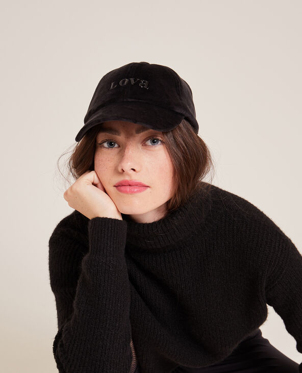 Casquette velours ras noir - Pimkie
