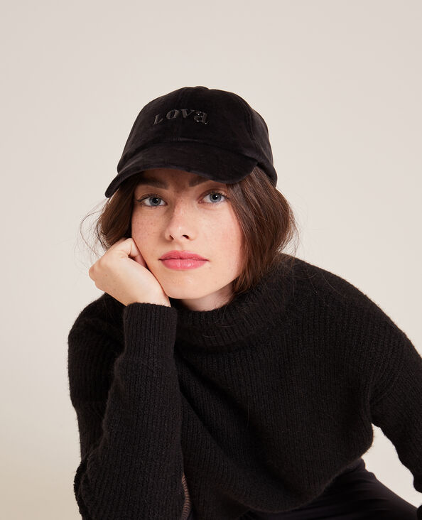 Casquette velours ras noir - Pimkie