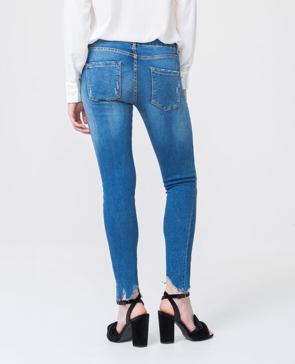 Jean skinny à perles bleu foncé - Pimkie