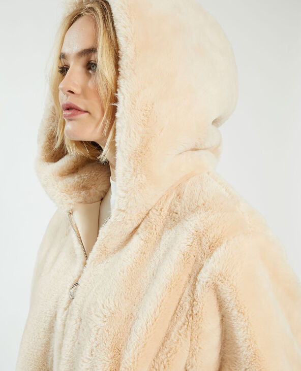 Blouson fausse fourrure taupe - Pimkie