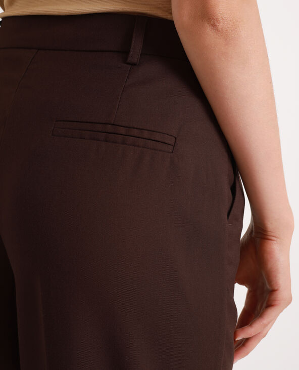 Pantalon large marron - Pimkie