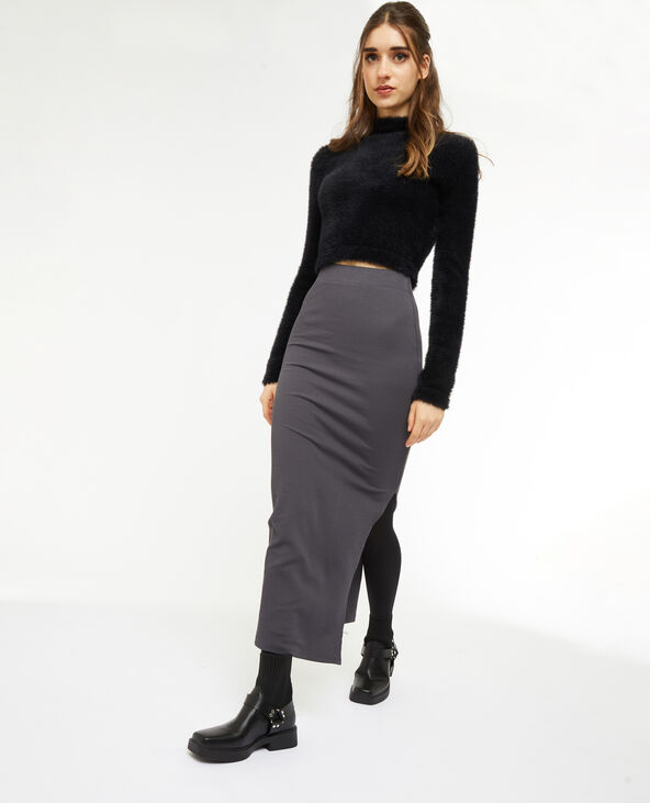 Jupe tube shop longue maille