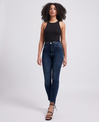 Jean skinny taille haute bleu marine - Pimkie