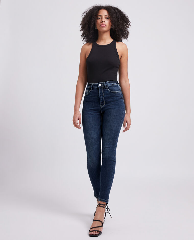 Jean skinny taille haute bleu brut - Pimkie