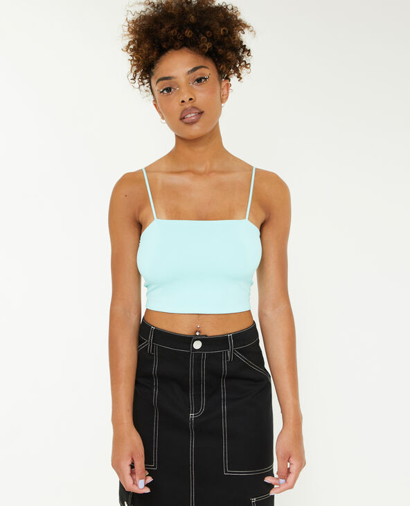 Brassière fines bretelles bleu turquoise - Pimkie