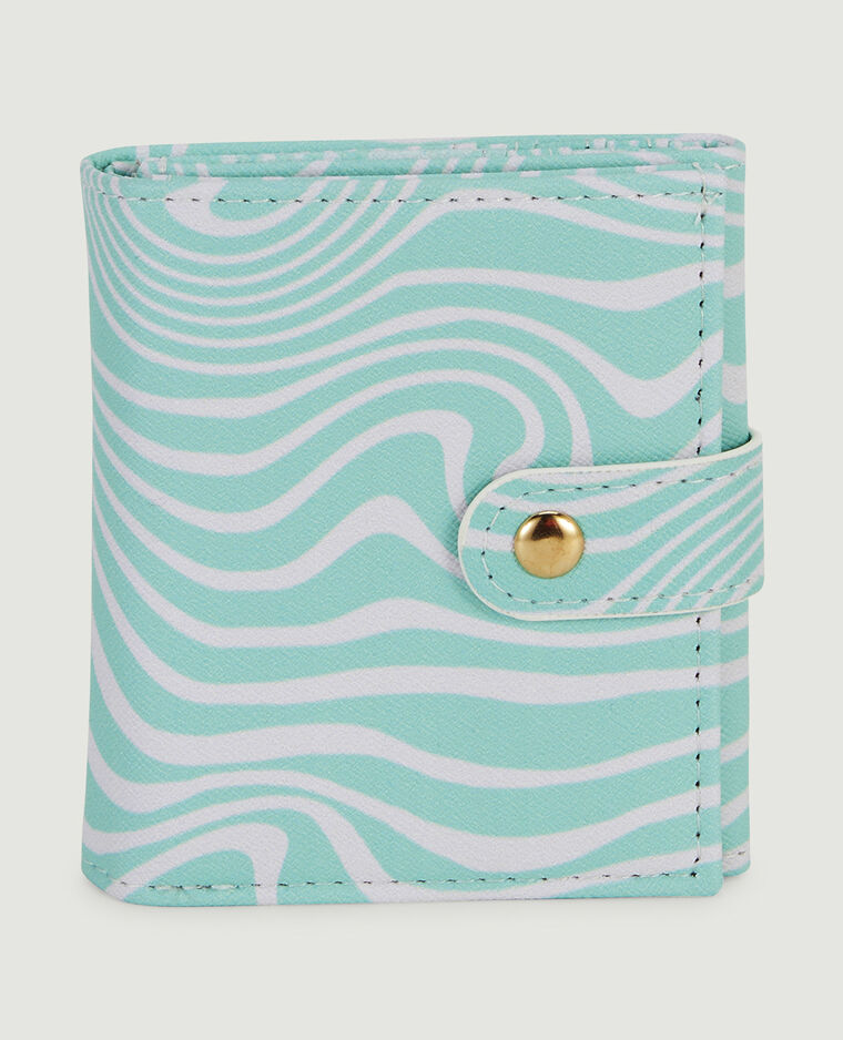 Porte-monnaie motif vagues vert clair - Pimkie