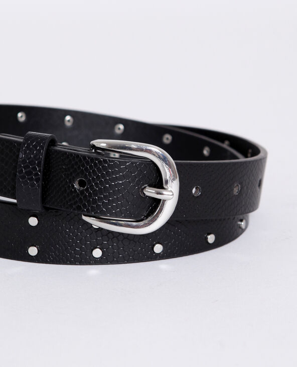 Ceinture cloutée noir - Pimkie