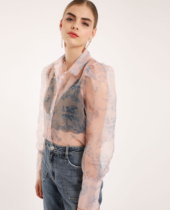 Chemise en organza beige - Pimkie