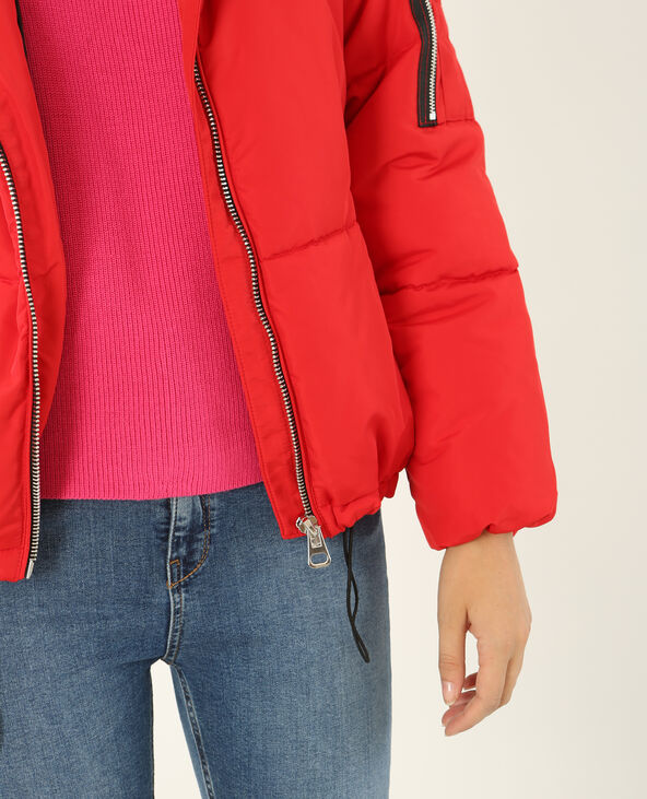 Doudoune oversized rouge - Pimkie