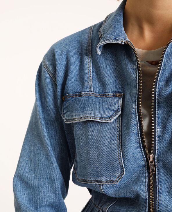 Combi-pantalon en jean bleu clair - Pimkie