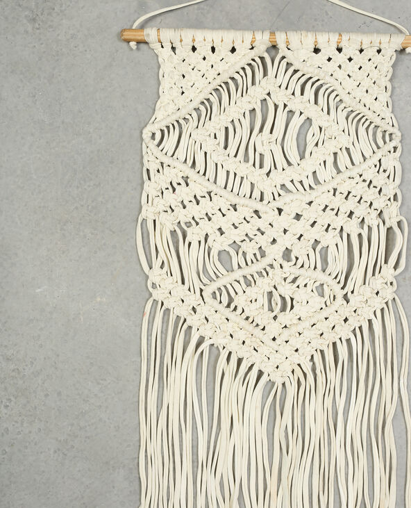 Suspension macramé blanc - Pimkie