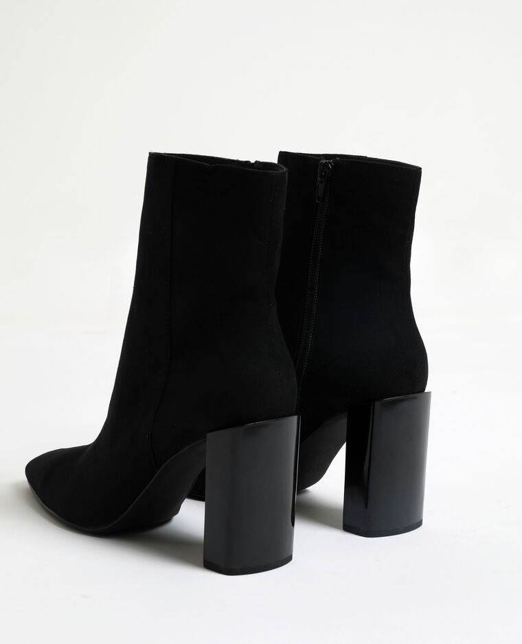 Bottines en microfibre noir - Pimkie