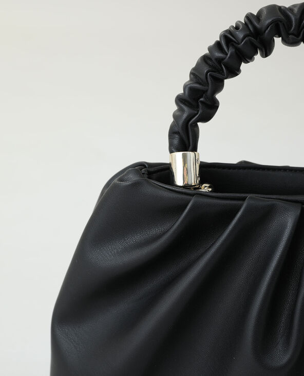 Sac à main souple simili noir - Pimkie