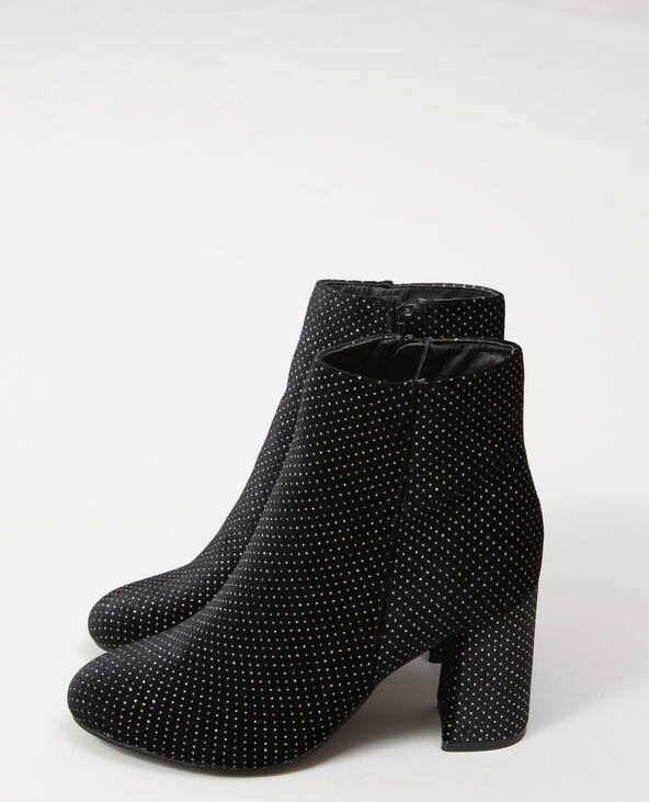 Bottines à strass noir - Pimkie