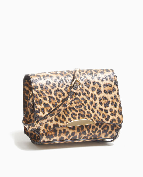 Sac boxy motif léopard camel - Pimkie