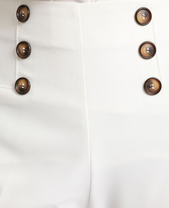 Pantalon à boutons écru - Pimkie