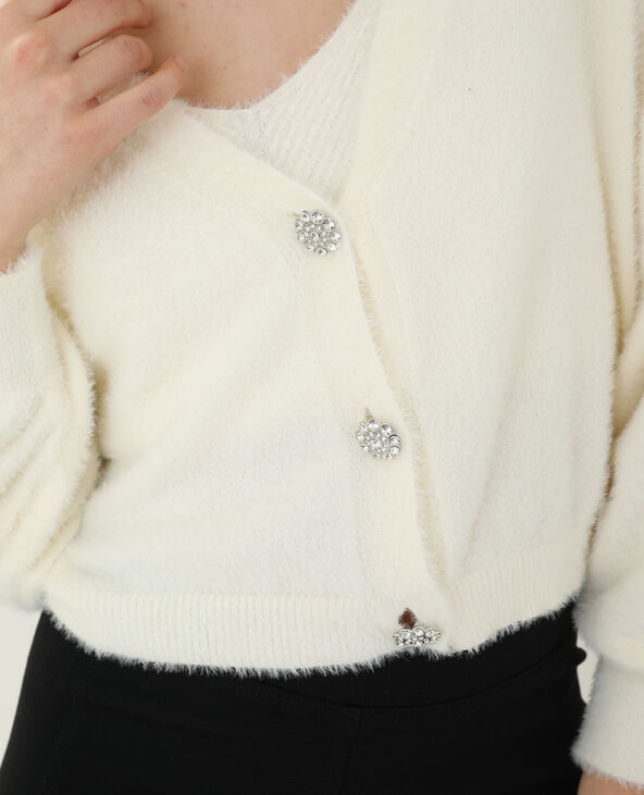 Gilet tout doux blanc - Pimkie